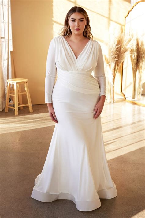 cheap off white plus size wedding dresses